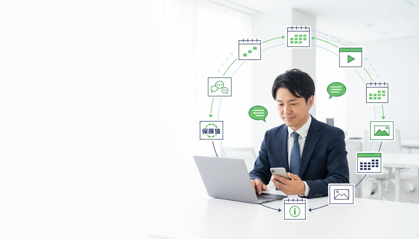 保険募集人のLINE公式アカウントが続かない理由月1回で継続する運用方法