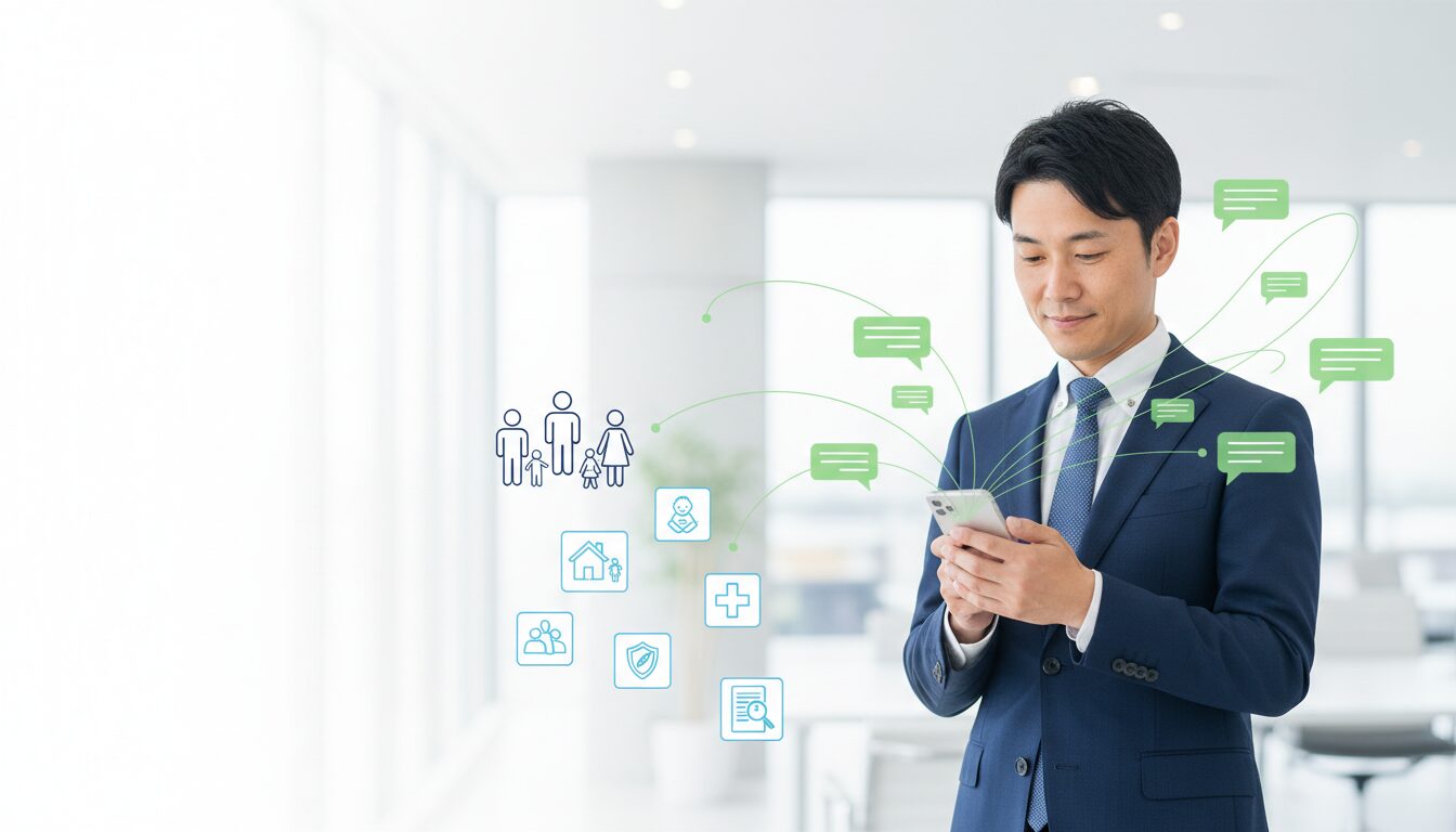 保険募集人が既契約者に送るLINEは何が喜ばれる?営業色を抑えた配信例