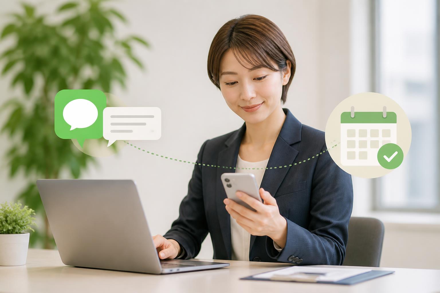 保険募集人のLINE配信を予約する方法と忙しい営業との両立