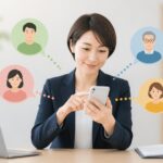保険募集人がLINE公式アカウントで顧客別に配信する方法のアイキャッチ画像。保険募集人がLINE公式アカウントで顧客を分けて配信する方法｜年齢や相談内容に合わせた使い分けをイメージした図。