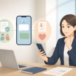 保険募集人がLINEで送ってよい情報・避けたい情報の分け方のアイキャッチ画像。保険募集人がLINEで送ってよい情報・避けたい情報｜顧客対応で迷わない分け方をイメージした図。