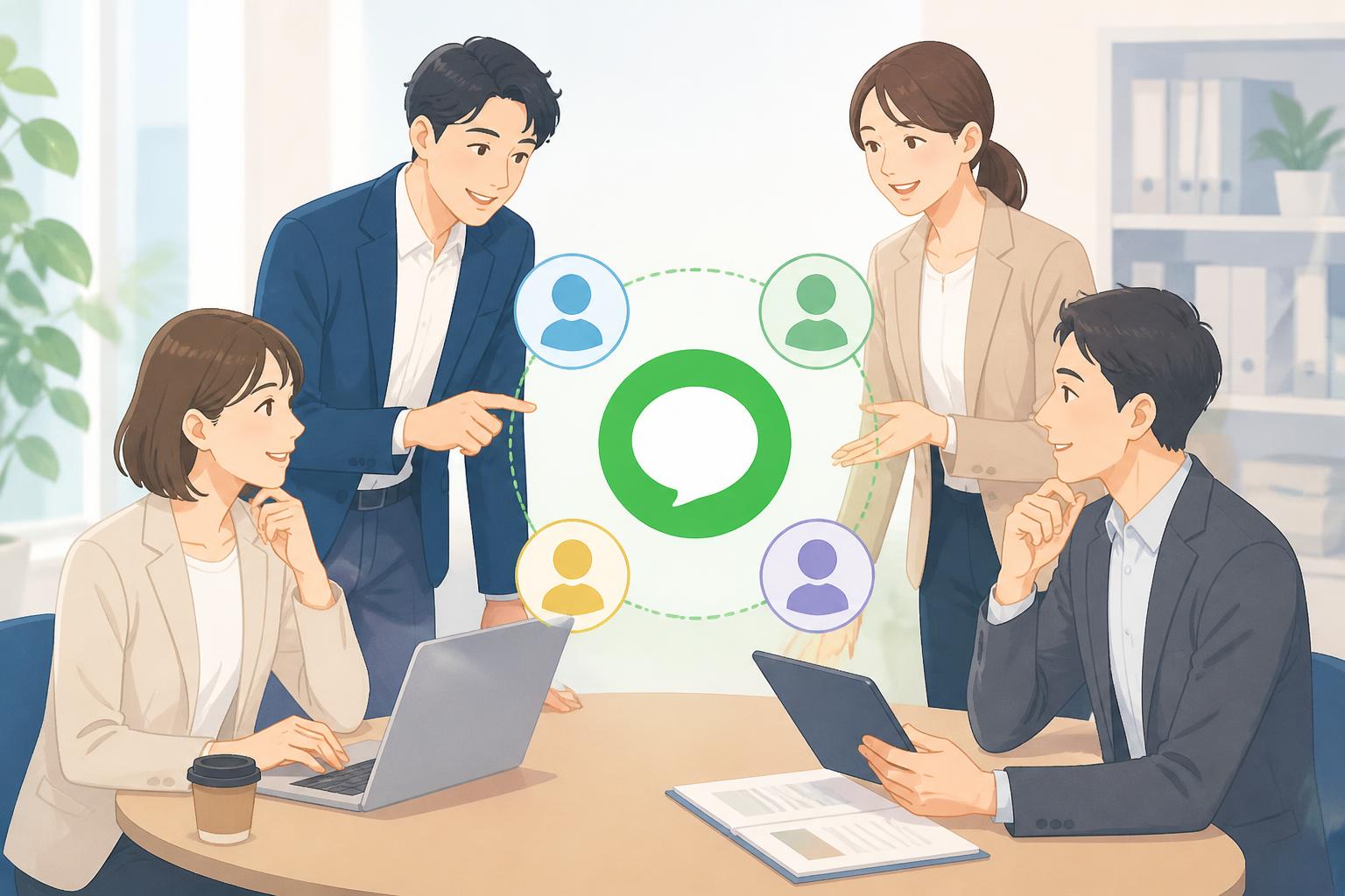 保険募集人のLINE公式アカウントをチームで運用する方法